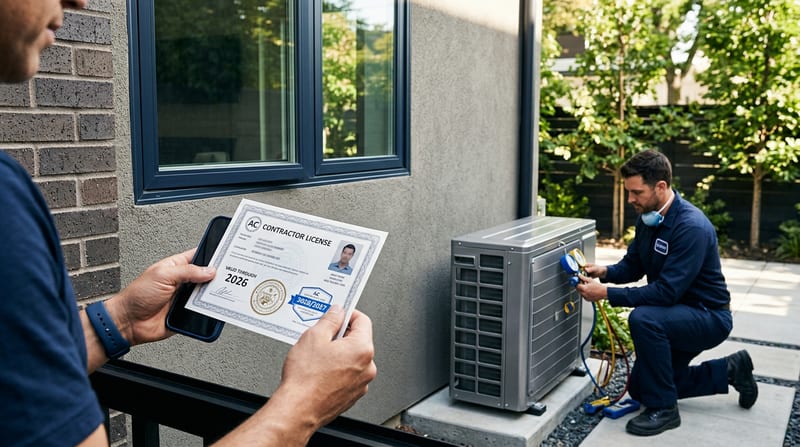verify HVAC contractor license - AC Unit Installation data and analysis